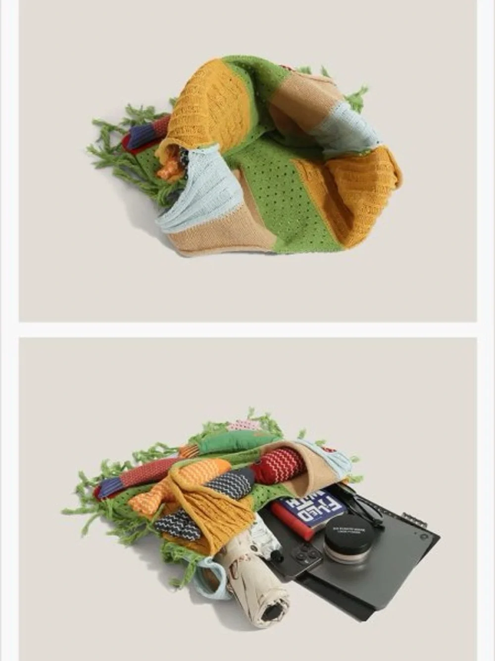 Colorful Art 3D Fish Tote Bag